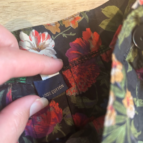 Abercrombie & Fitch Vintage Maxi Y2K Skirt Womens Floral Print Pleated 10 - Picture 4 of 10